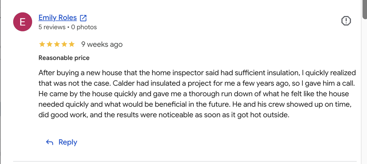 Emily customer review