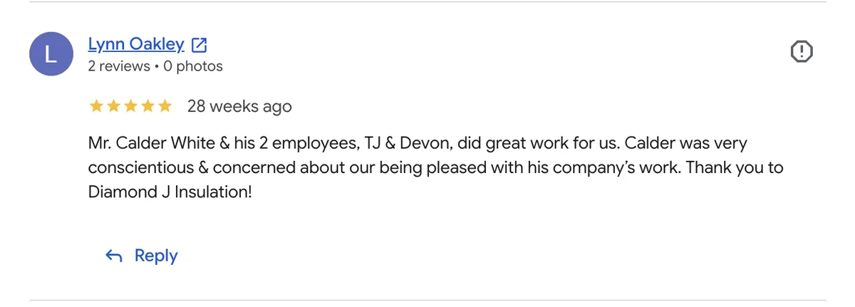 Verified Diamond J customer review 14
